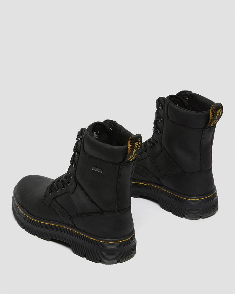 Black Men's Dr Martens Iowa Waterproof Poly Casual Boots | CA 466GSO